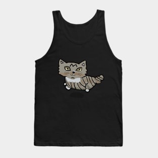 Cute gray cat Tank Top